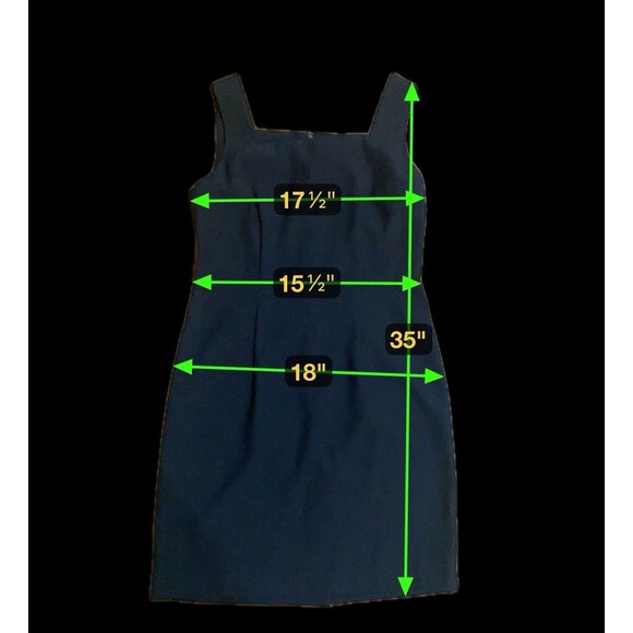 Virgo Womens 10 Petite 2pc Black Blazer Suit Jacket Dress Set Union Label USA - Picture 15 of 16